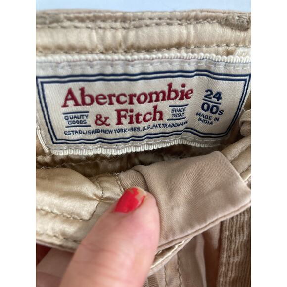 Abercrombie & Fitch Y2K Skater Baggy Cargo Belted Pants 24 Short NEW - Picture 11 of 16